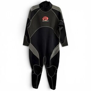 Pinnacle Venture 3mm Scuba Diving Full Body Wetsuit Men's Size King 1 Black Red